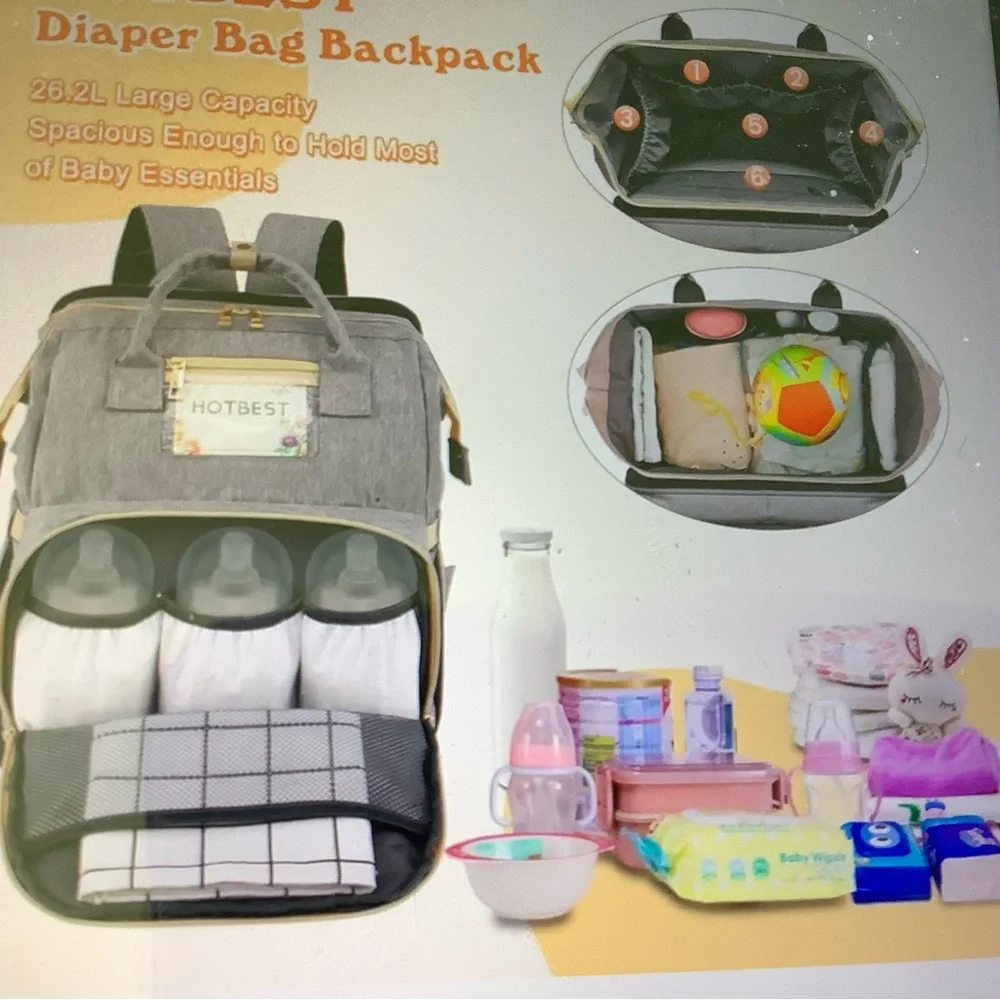 HOTBEST Diaper backpack multifunction travel bag unisex New